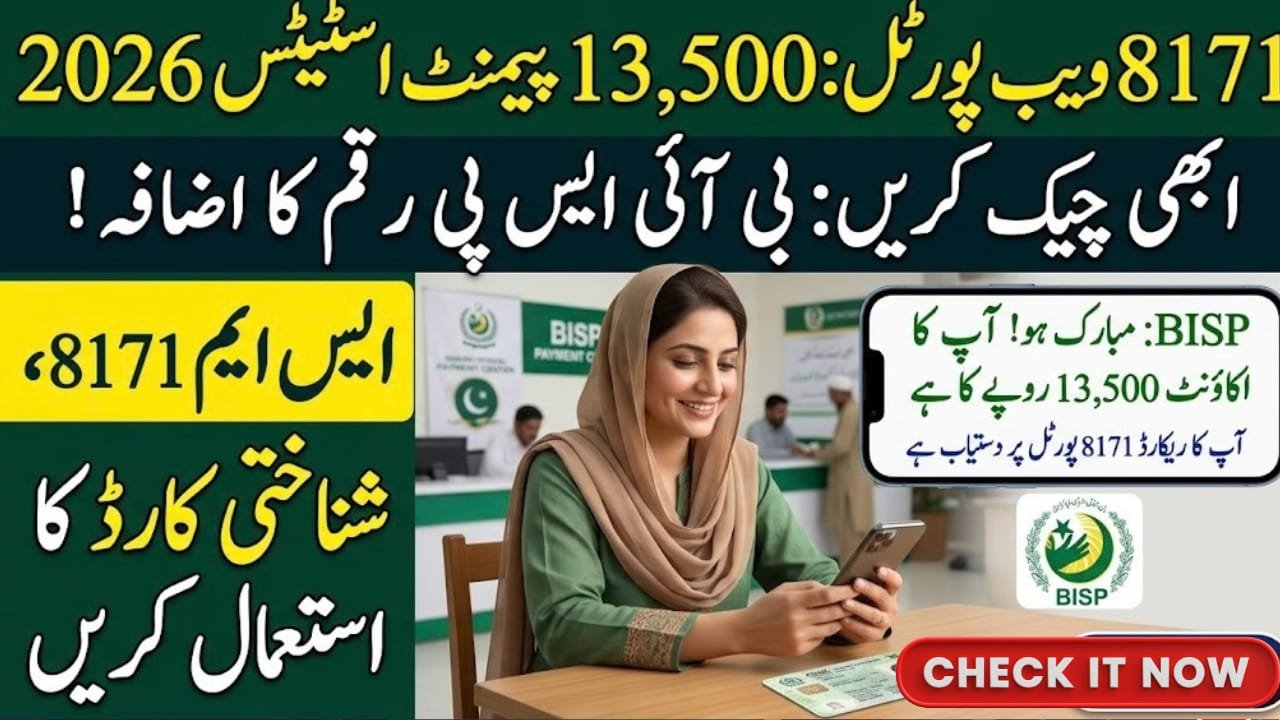 8171 Web Portal 13500 Payment Status