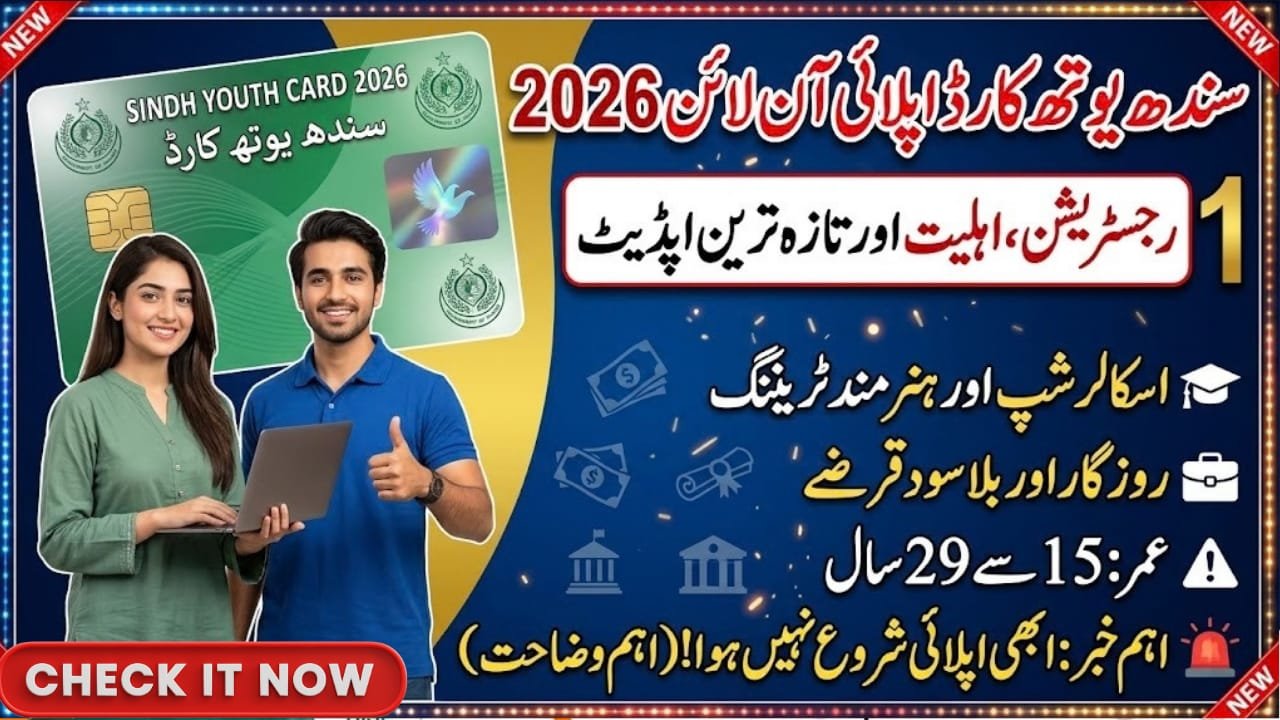 Sindh Youth Card Apply Online