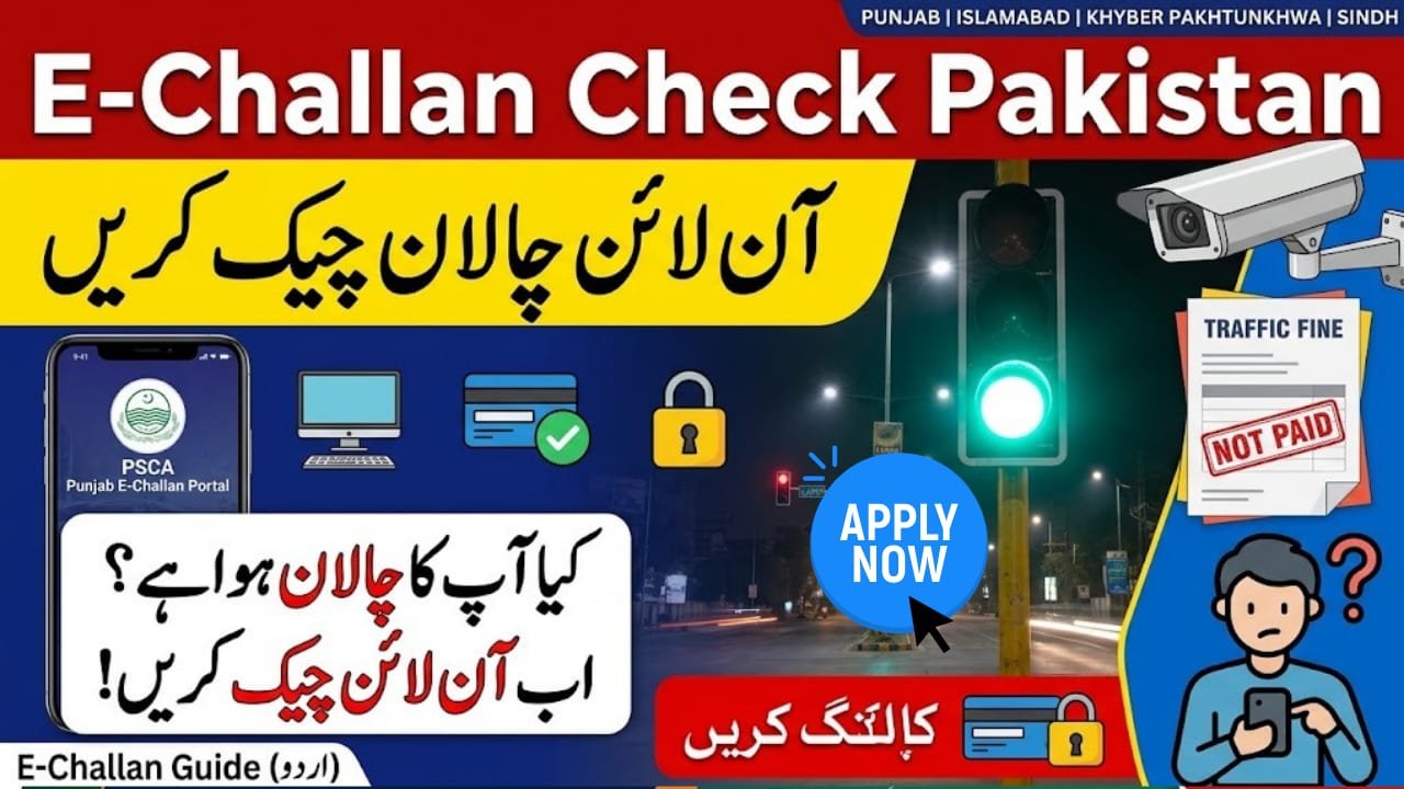 Online e challan check method